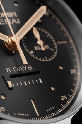 PANERAI Radiomir 1940 Chrono Monopulsante 8 Days GMT Oro Bianco PAM00503 Front 5