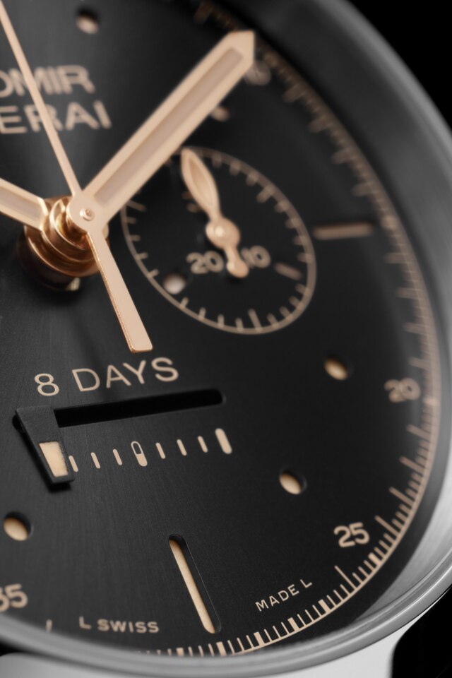 PANERAI Radiomir 1940 Chrono Monopulsante 8 Days GMT Oro Bianco PAM00503 Front 5