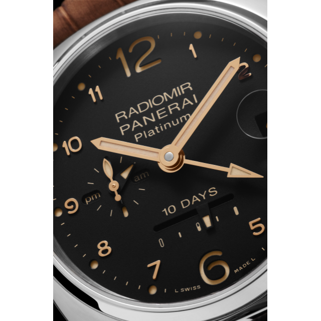 PANERAI Radiomir镭得米尔 10 Days GMT Automatic Platino腕表 - 45毫米 PAM00495 Detail 2