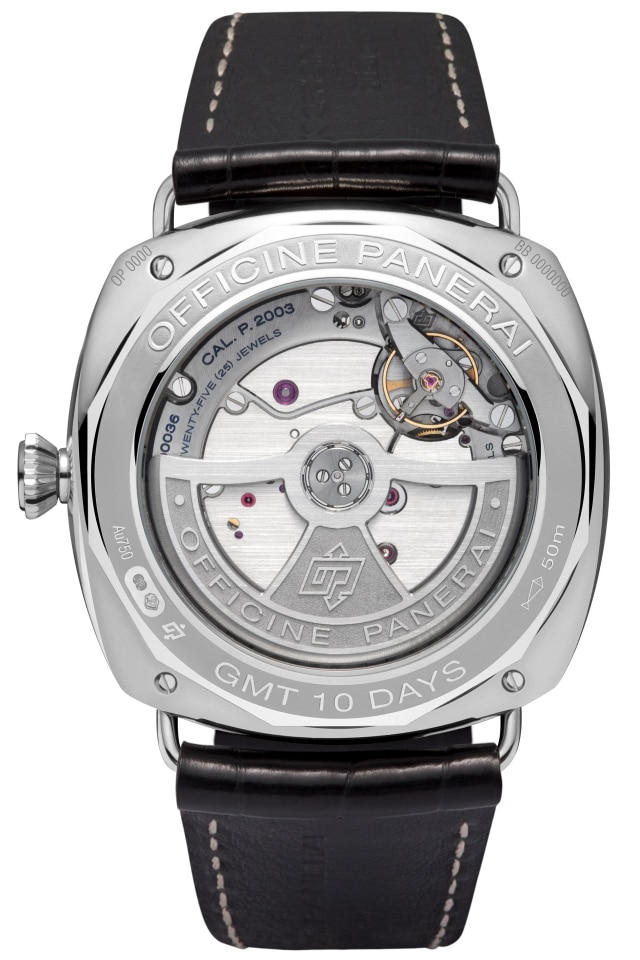 PANERAI Radiomir 10 Days GMT Automatic Oro Bianco PAM00496 Detail 