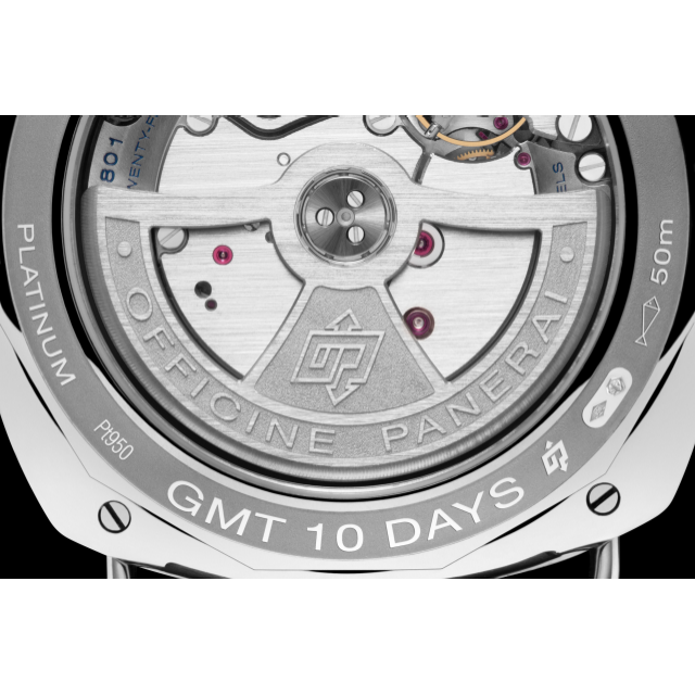 PANERAI Radiomir镭得米尔 10 Days GMT Automatic Platino腕表 - 45毫米 PAM00495 Detail 1