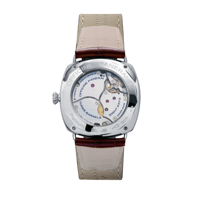 PANERAI Radiomir镭得米尔 8 Days GMT Platinum腕表 - 45毫米  Back view