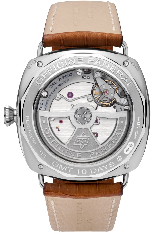 PANERAI Radiomir 10 Days GMT Automatic Platino PAM00495 Detail 