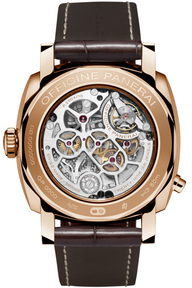 PANERAI Radiomir 1940 Chrono Monopulsante 8 Days GMT Oro Rosso PAM00502 Detail 