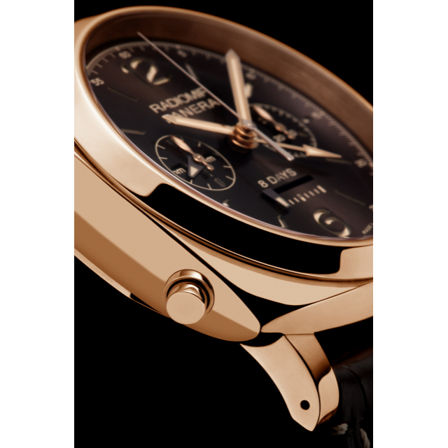 PANERAI Radiomir 1940 Chrono Monopulsante 8 Days GMT Oro Rosso - 45mm PAM00502 Detail 1