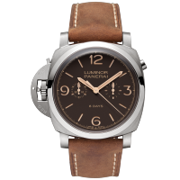PANERAI Luminor 1950 Chrono Monopulsante Left-Handed 8 Days Titanio - 47mm PAM00579 Front view