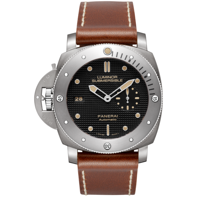 PANERAI Luminor庐米诺 Submersible潜行系列 1950 Left-Handed 3 Days Automatic Titanio腕表 - 47毫米  Front view