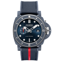 PANERAI Submersible潜行系列QuarantaQuattro Luna Rossa Ti-Ceramitech™腕表 PAM01466 Front view