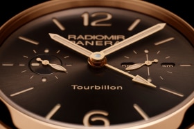 PANERAI Radiomir 1940 Tourbillon GMT Oro Rosso  Detail 