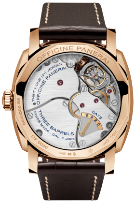 PANERAI Radiomir 1940 Tourbillon GMT Oro Rosso  Detail 