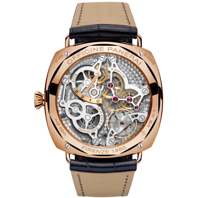 PANERAI Radiomir 3 Days GMT Oro Rosso  Back view