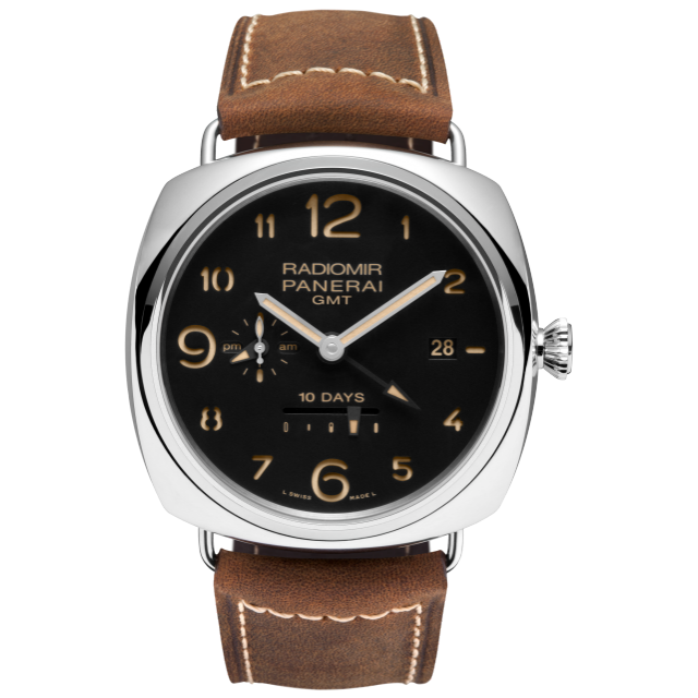 PANERAI Radiomir镭得米尔 10 Days GMT Automatic Acciaio腕表
47毫米  Front view
