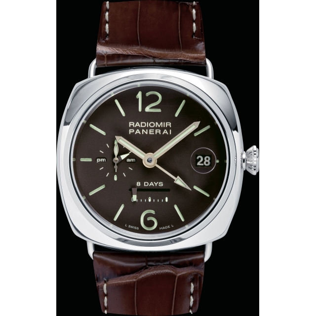 PANERAI Radiomir镭得米尔 8 Days GMT Platinum腕表 - 45毫米  Front view
