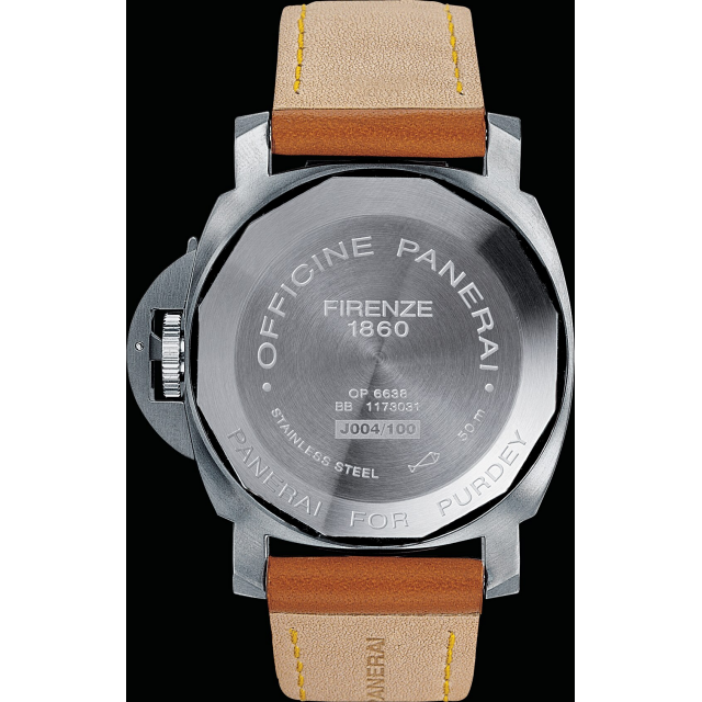 PANERAI Luminor Sealand for Purdey - 44mm  Back view