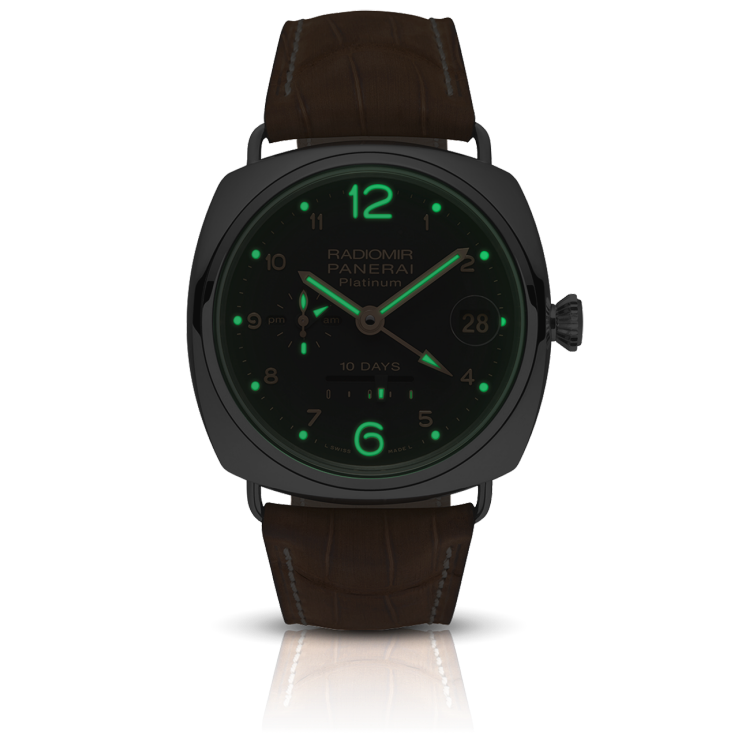 PANERAI Radiomir镭得米尔 10 Days GMT Automatic Platino腕表 PAM00495