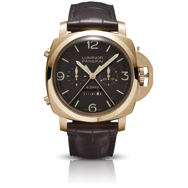 PANERAI Luminor 1950 Rattrapante 8 Days Oro Rosa
