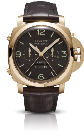 Luminor 1950 Rattrapante 8 Days Oro Rosa - 47mm