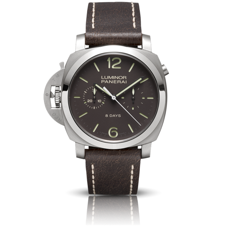 PANERAI Luminor 1950 Chrono Monopulsante Left-Handed 8 Days Titanio
