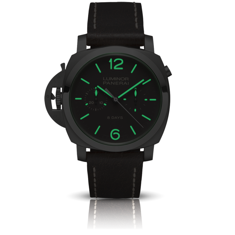 PANERAI Luminor 1950 Chrono Monopulsante Left-Handed 8 Days Titanio