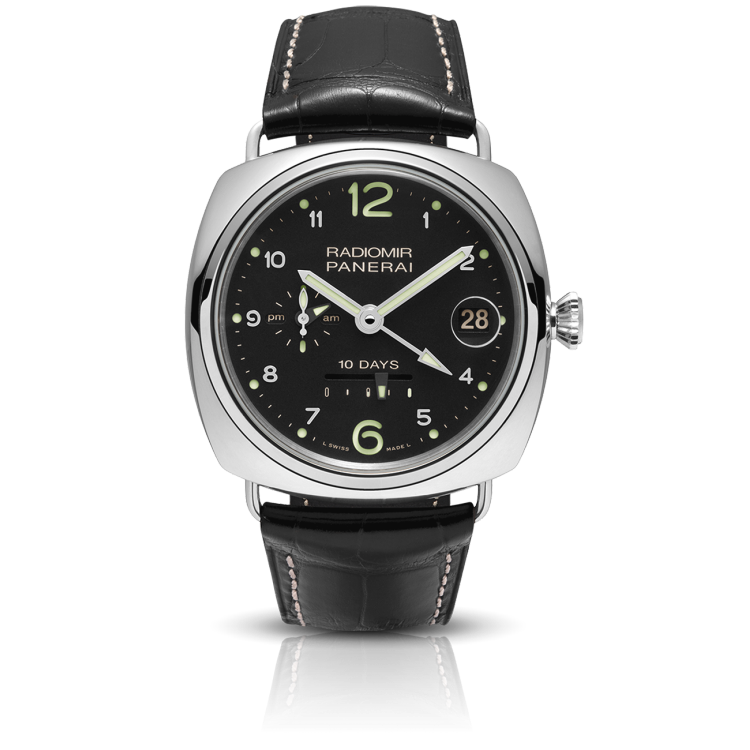 PANERAI Radiomir镭得米尔 10 Days GMT Automatic Oro Bianco腕表 PAM00496
