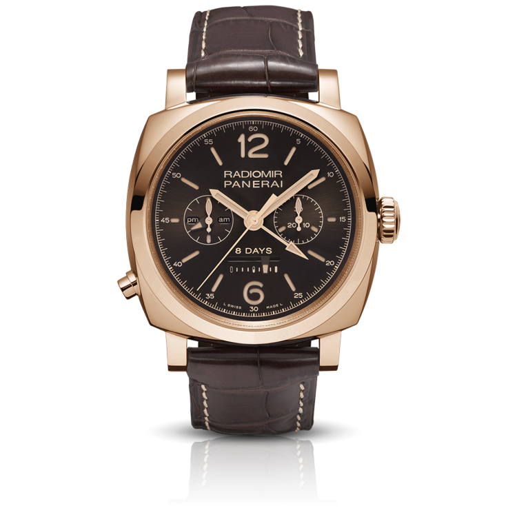PANERAI Radiomir 1940 Chrono Monopulsante 8 Days GMT Oro Rosso PAM00502