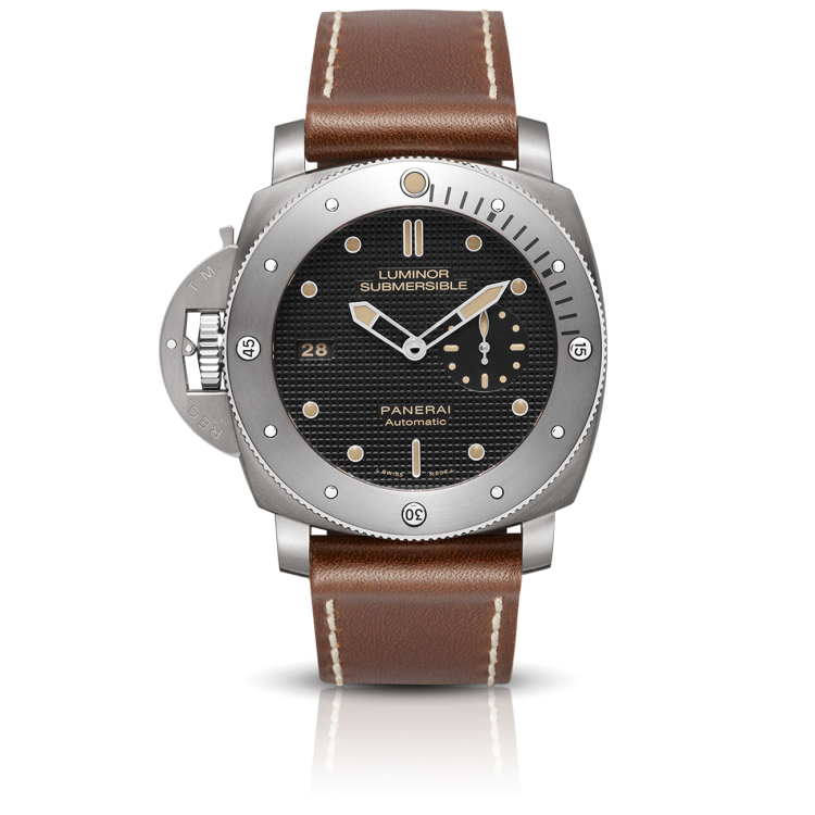 PANERAI Luminor庐米诺 Submersible潜行系列 1950 Left-Handed 3 Days Automatic Titanio腕表