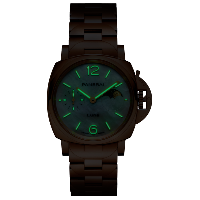 PANERAI Luminor Due庐米诺杜尔Tutto Oro腕表 PAM01504 Night view