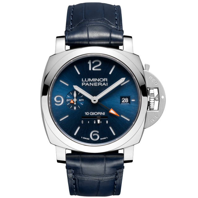 PANERAI Luminor庐米诺Dieci Giorni GMT腕表 PAM01482 Front view