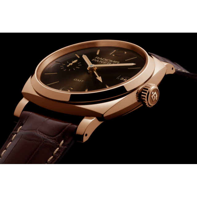 PANERAI Radiomir 1940 3 Days GMT Oro Rosso - 47毫米3日动力储存两地时间红金腕表 PAM00570 Detail 1