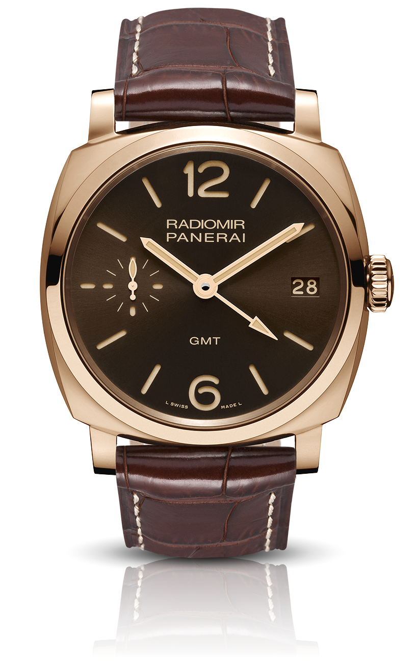 PNPAM00570 - Radiomir 1940 3 Days GMT Oro Rosso - 47毫米3日动力储存两地时间红金腕表
