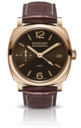 Radiomir 1940 3 Days GMT Oro Rosso - 47毫米3日动力储存两地时间红金腕表