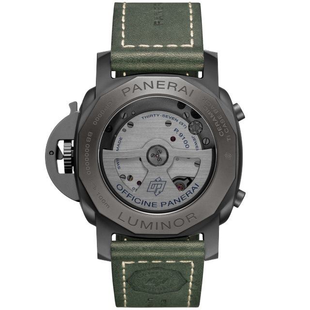 PANERAI Luminor庐米诺Chrono Flyback腕表 PAM01498 Back view