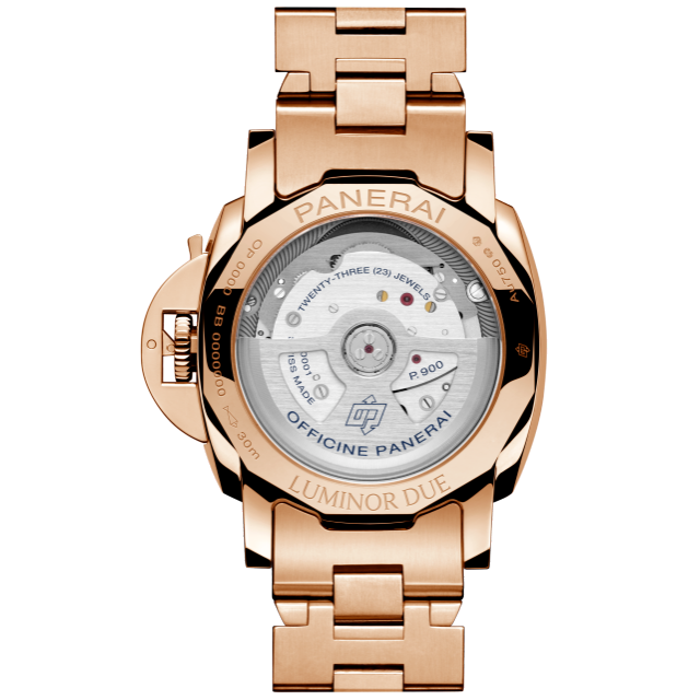 PANERAI Luminor Due庐米诺杜尔TuttoOro腕表 PAM01182 Back view