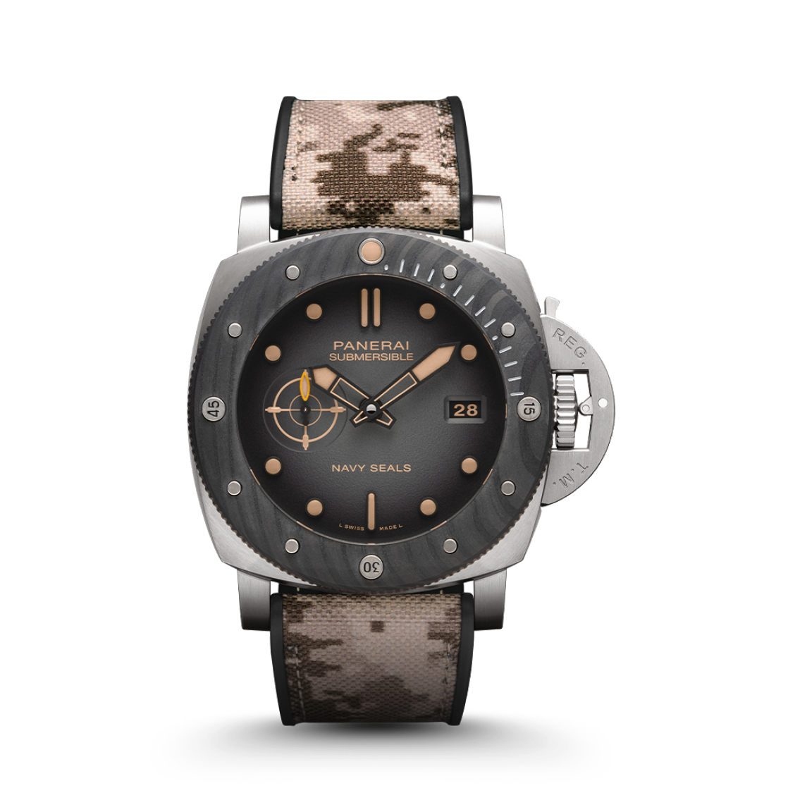 PANERAI Submersible Navy SEALs Titanio PAM01669