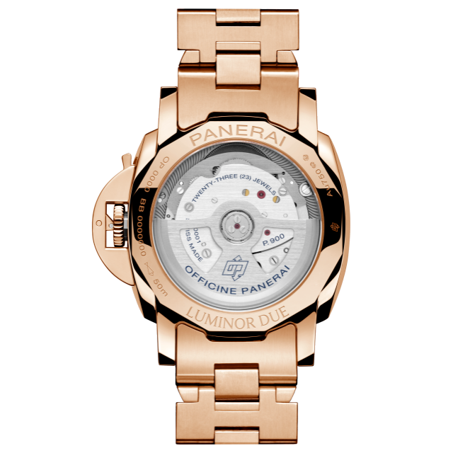 PANERAI Luminor Due庐米诺杜尔Tutto Oro腕表 PAM01504 Back view