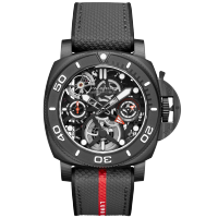 PANERAI Submersible潜行系列Tourbillon GMT Luna Rossa体验版腕表 PAM01405