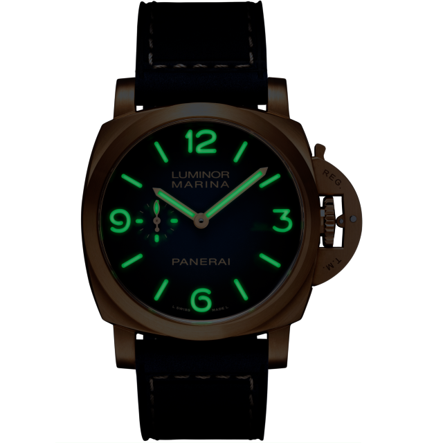 PANERAI Luminor Marina Bronzo  PAM01678 Night view