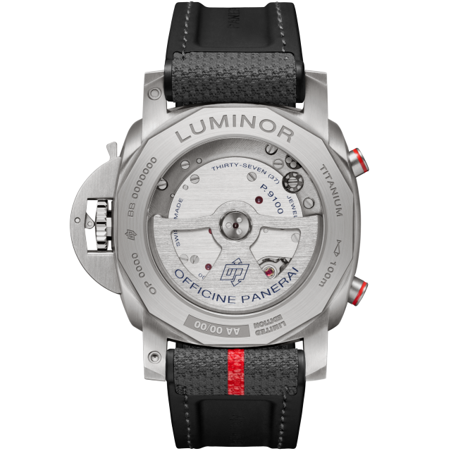 PANERAI Luminor Chrono Flyback Luna Rossa Titanio PAM01654 Back view