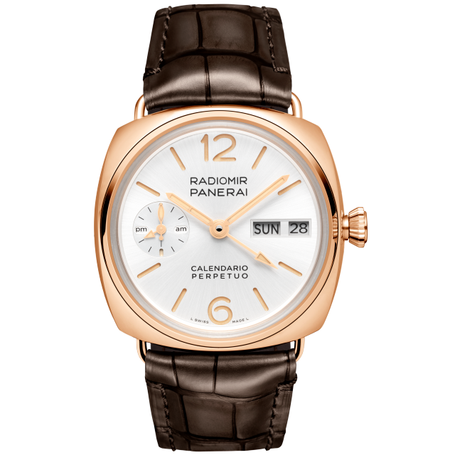 PANERAI Radiomir镭得米尔GMT Goldtech™万年历腕表 PAM01453 Front view