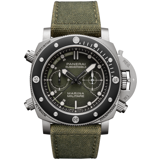 PANERAI Submersible Chrono Marina Militare Experience Edition PAM01699 Front view