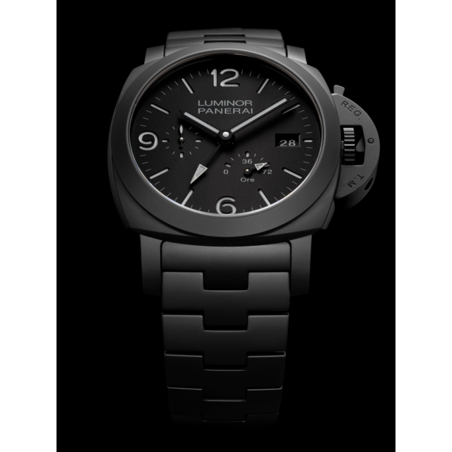PANERAI Luminor庐米诺GMT动力储存Ceramica腕表 PAM01674 Detail 2