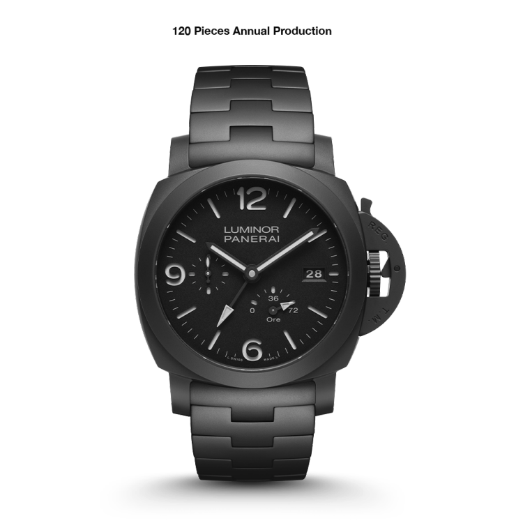 PANERAI Luminor庐米诺GMT动力储存Ceramica腕表 PAM01674