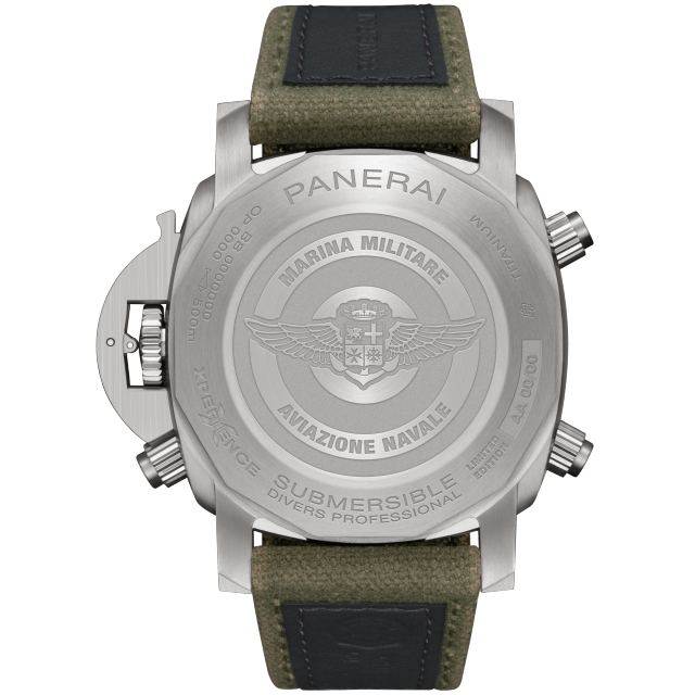 PANERAI Submersible Chrono Marina Militare Experience Edition PAM01699 Back view
