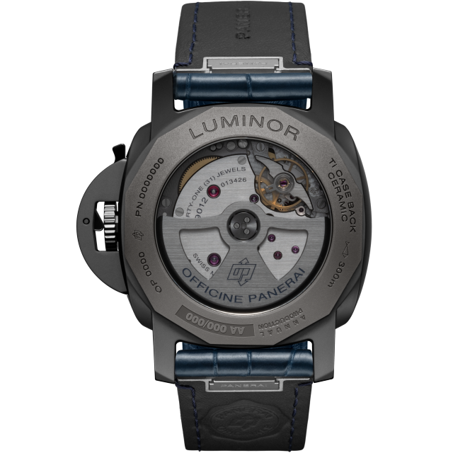 PANERAI Luminor GMT Power Reserve Ceramica PAM01574 Back view