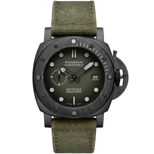 PANERAI Submersible Marina Militare Carbotech™  PAM01698 Front view
