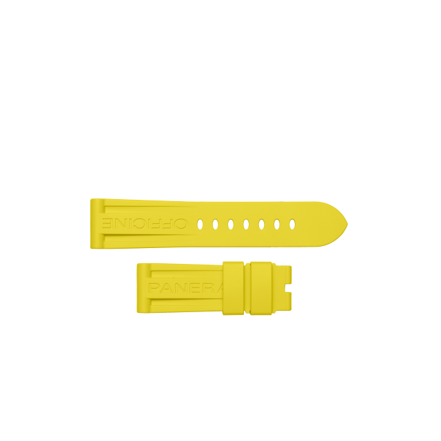 PANERAI 黄色天然橡胶表带 MXE0SK4B