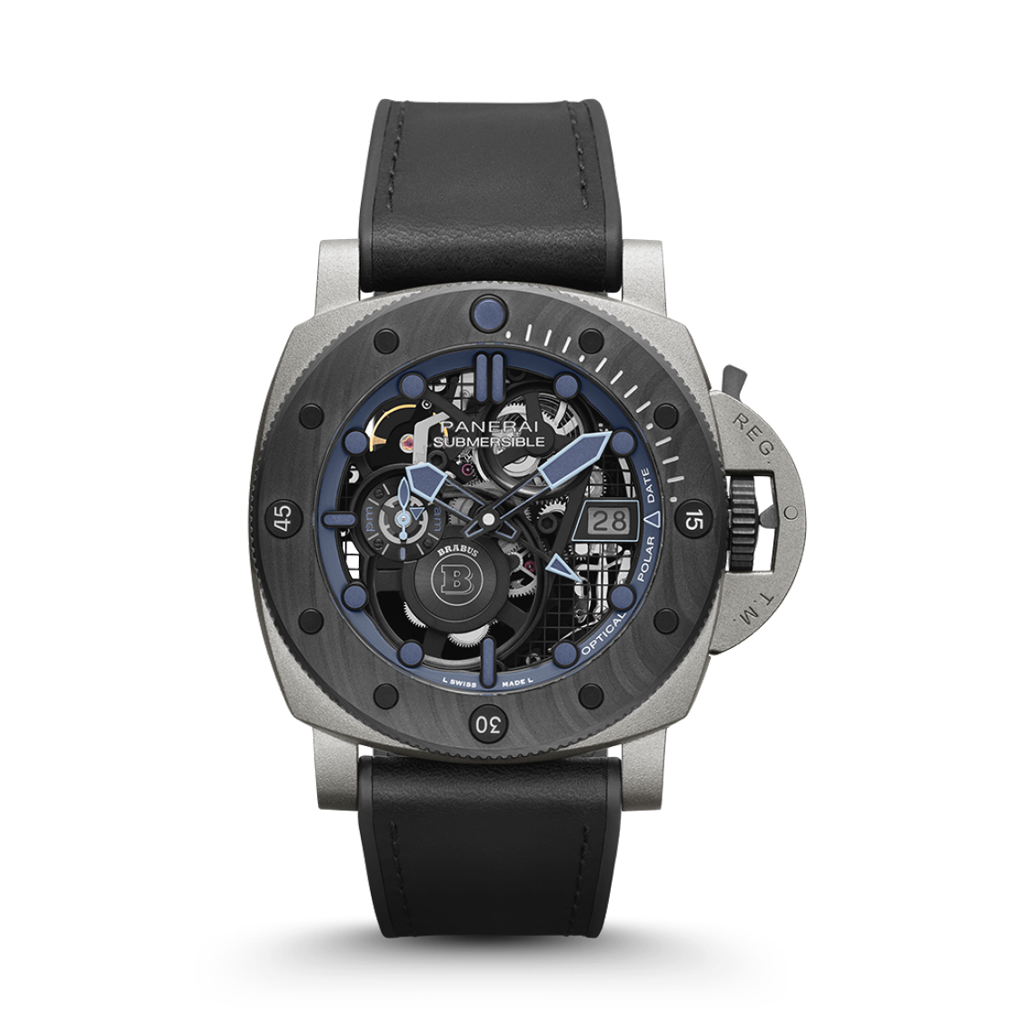 PANERAI Submersible潜行系列S Brabus Blue Shadow特别版腕表 PAM01241