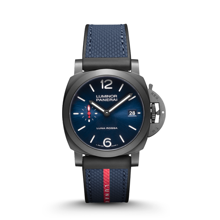 PANERAI Luminor庐米诺Quaranta Steel DLC Luna Rossa腕表 PAM01408