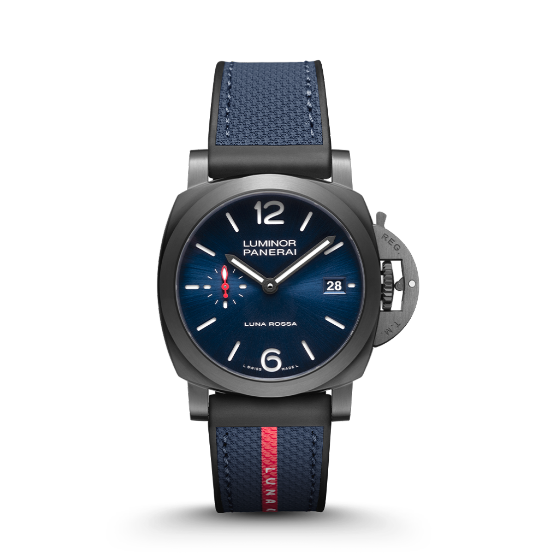 PANERAI Luminor庐米诺Quaranta Steel DLC Luna Rossa腕表 PNPAM01408