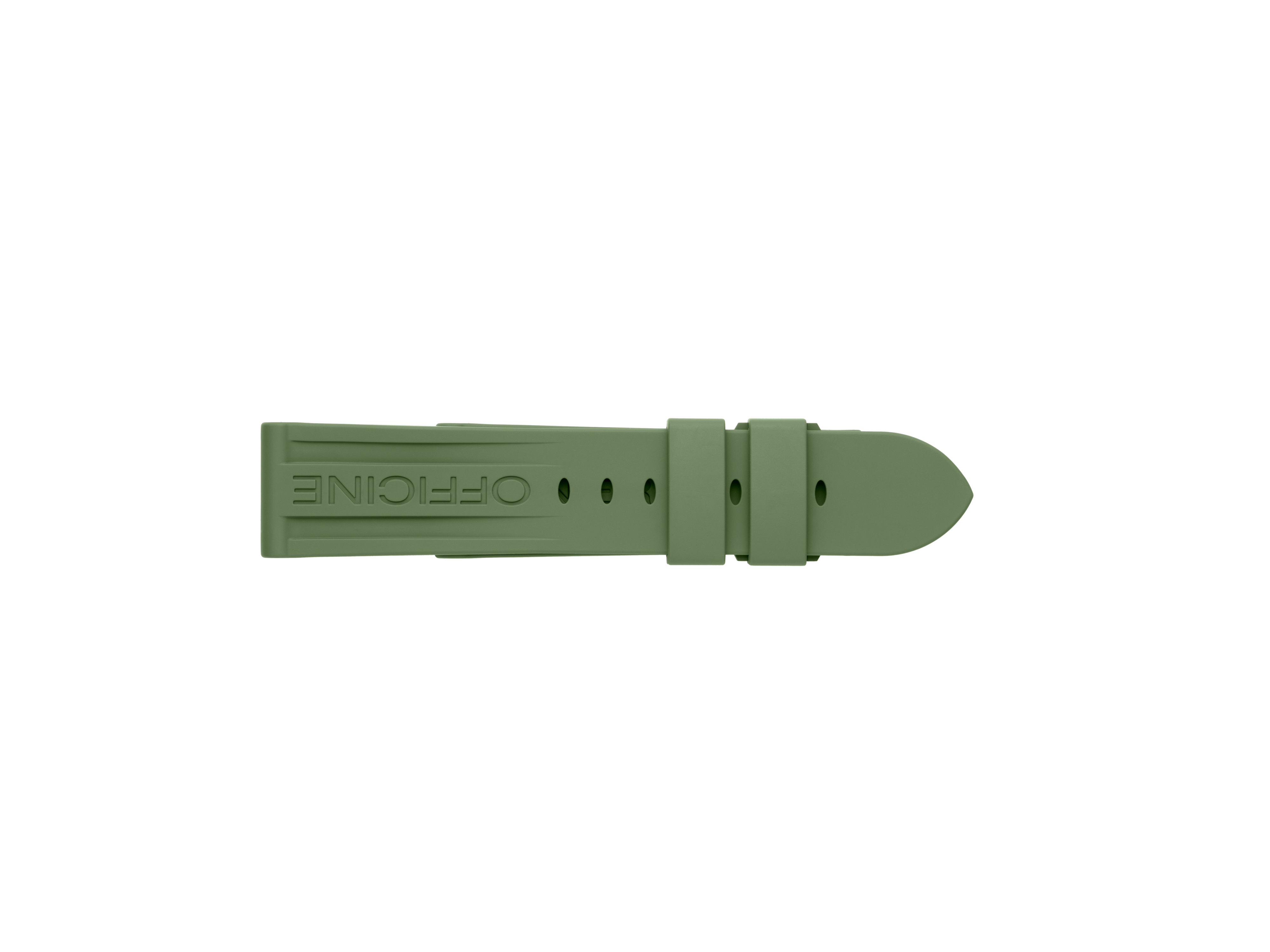 PNMXE0SM0X - Military Green Rubber Strap